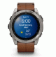 fēnix 8 – 51 mm, AMOLED - Sapphire, Titanium with Chestnut Leather Band - 010-02905-40 - Garmin